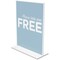 Deflecto Stand Up Sign Holder, Bottom Load, Portrait, 8-1/2"x11", Clear DEF69201 - alternate 3
